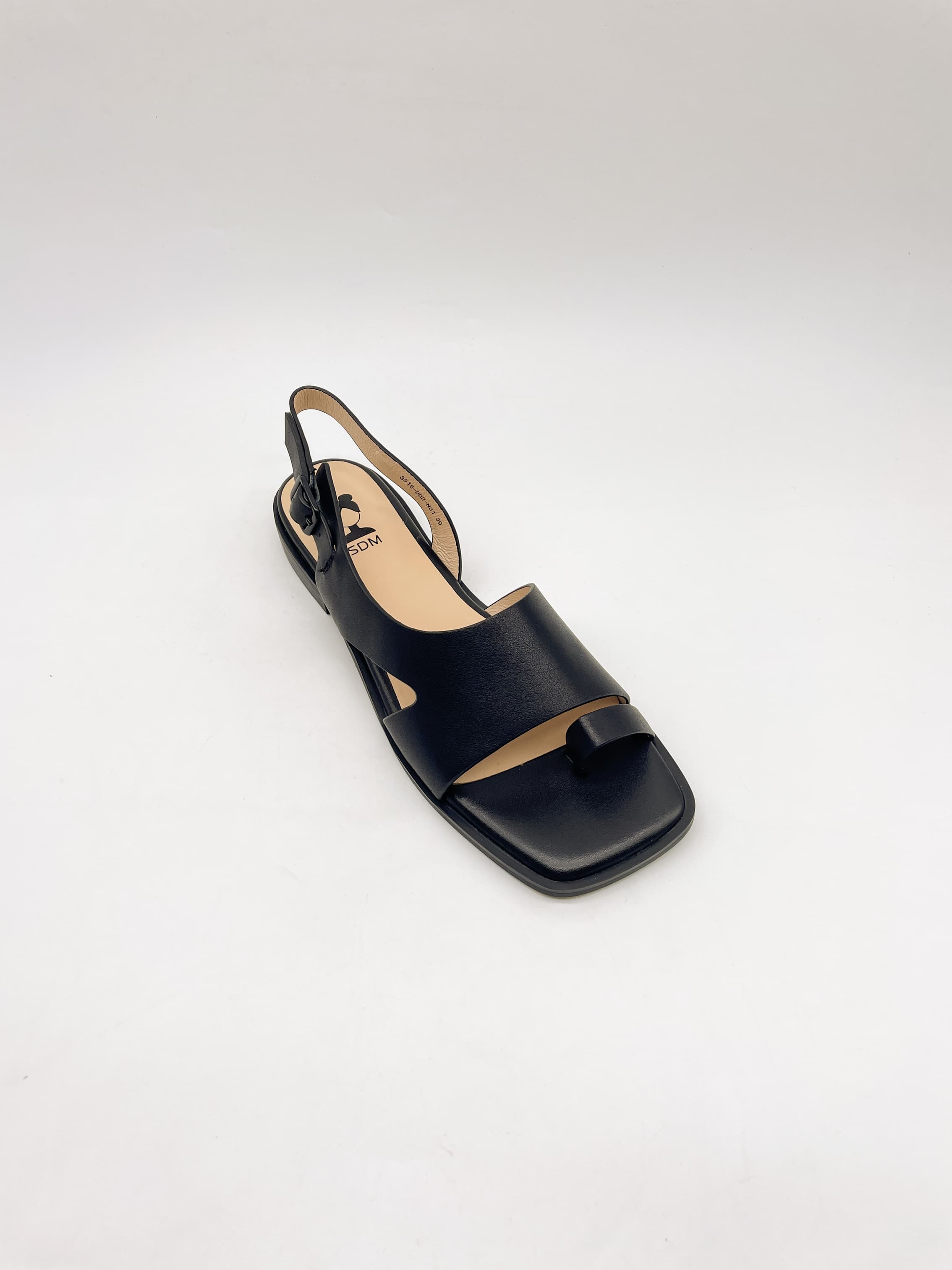 Сандалии жен. "SDM" 3916-902-Black (черный,кожа)