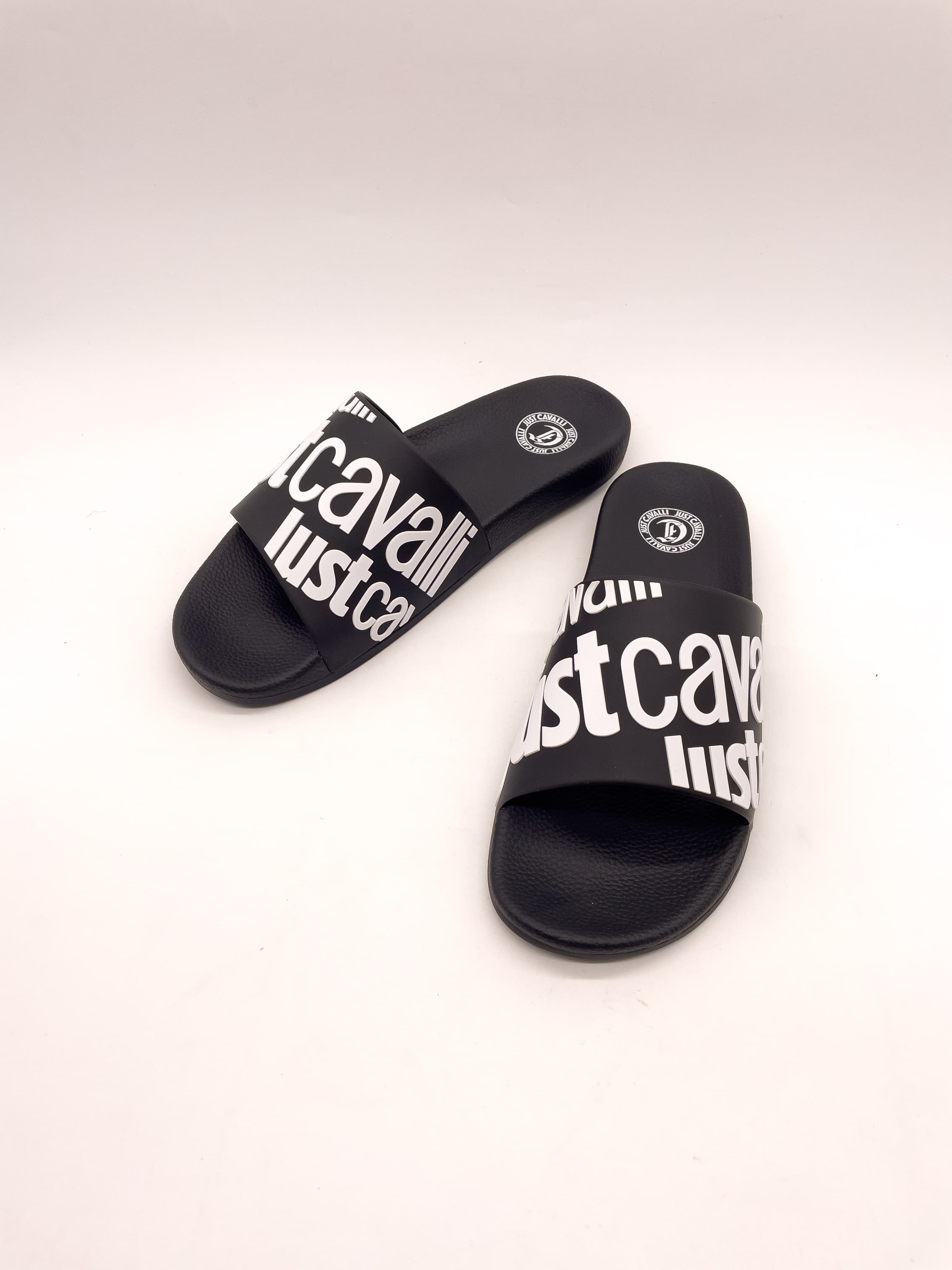 Сабо муж. "Just Cavalli" 78QA3SZ1ZS785L01 (черный,резина)