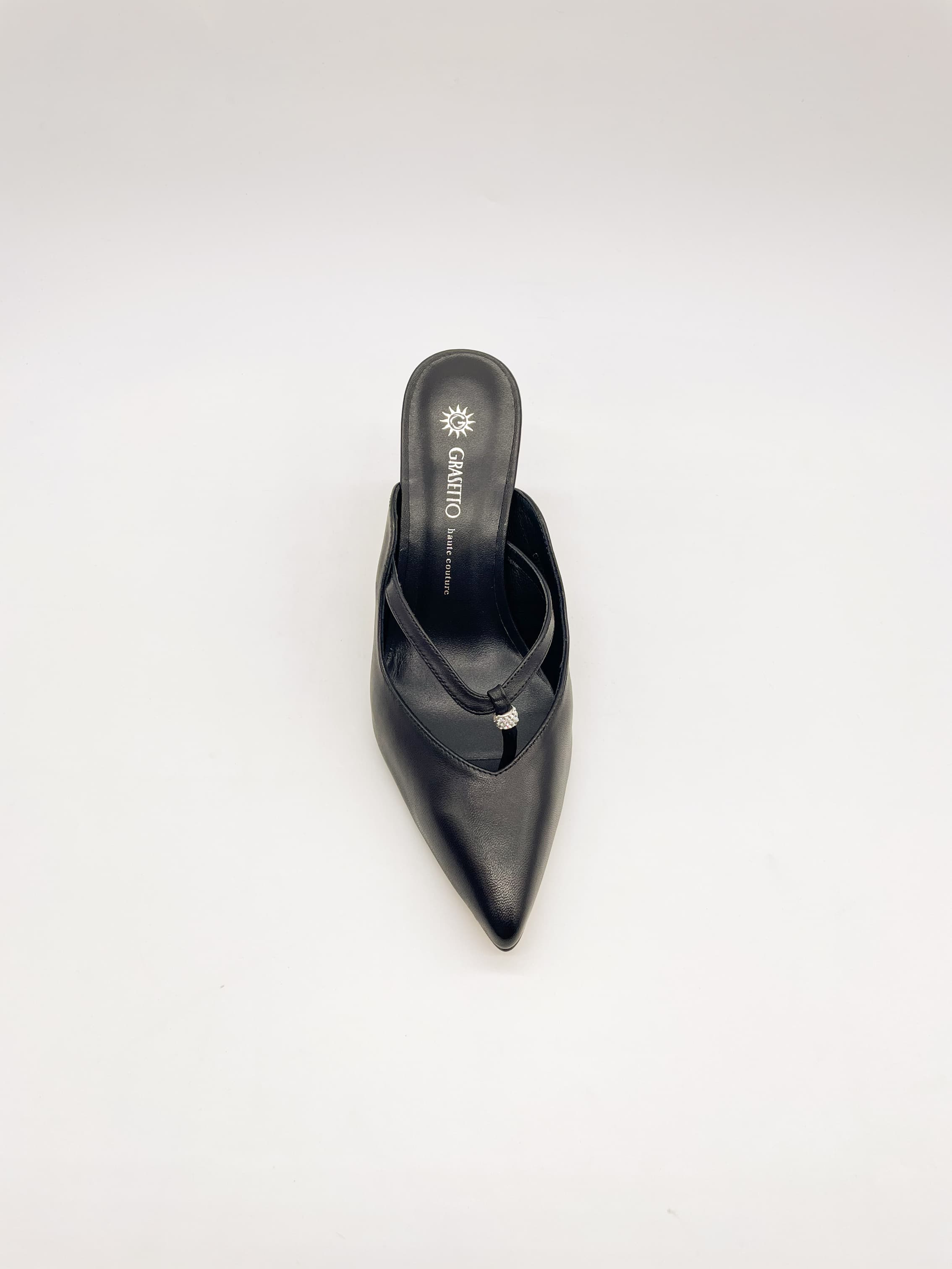 Туфли открытые жен. "Grasetto" GT003707-56/8 (черный,кожа)