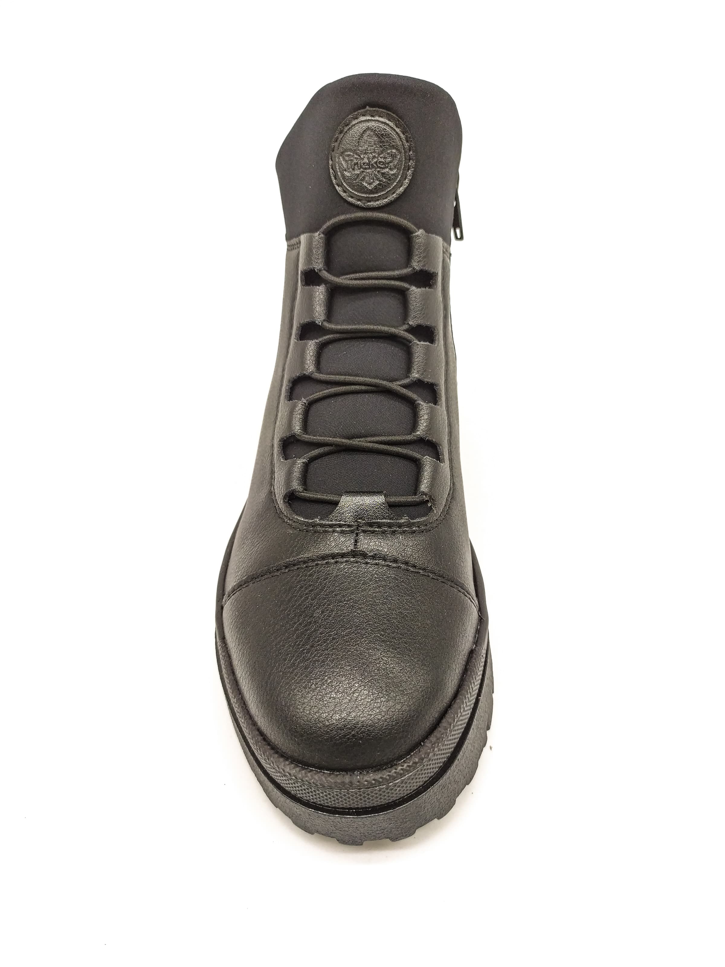 Ботинки жен. "Rieker" Z4463-00 (черный,кожа/текстиль,иск.шерсть)