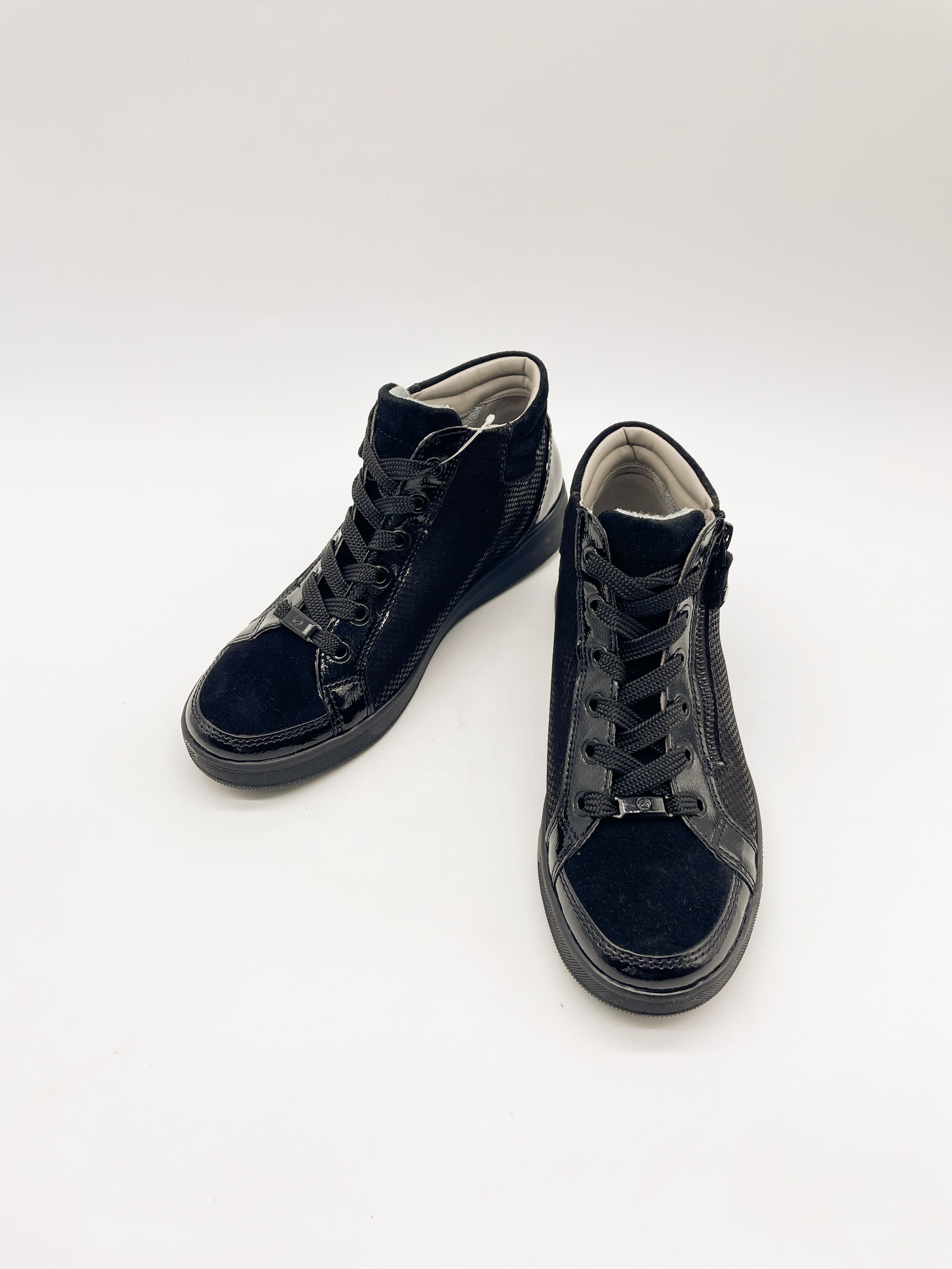 Ботинки жен. "ara" 12-24499-31 (черный,кожа/замша)