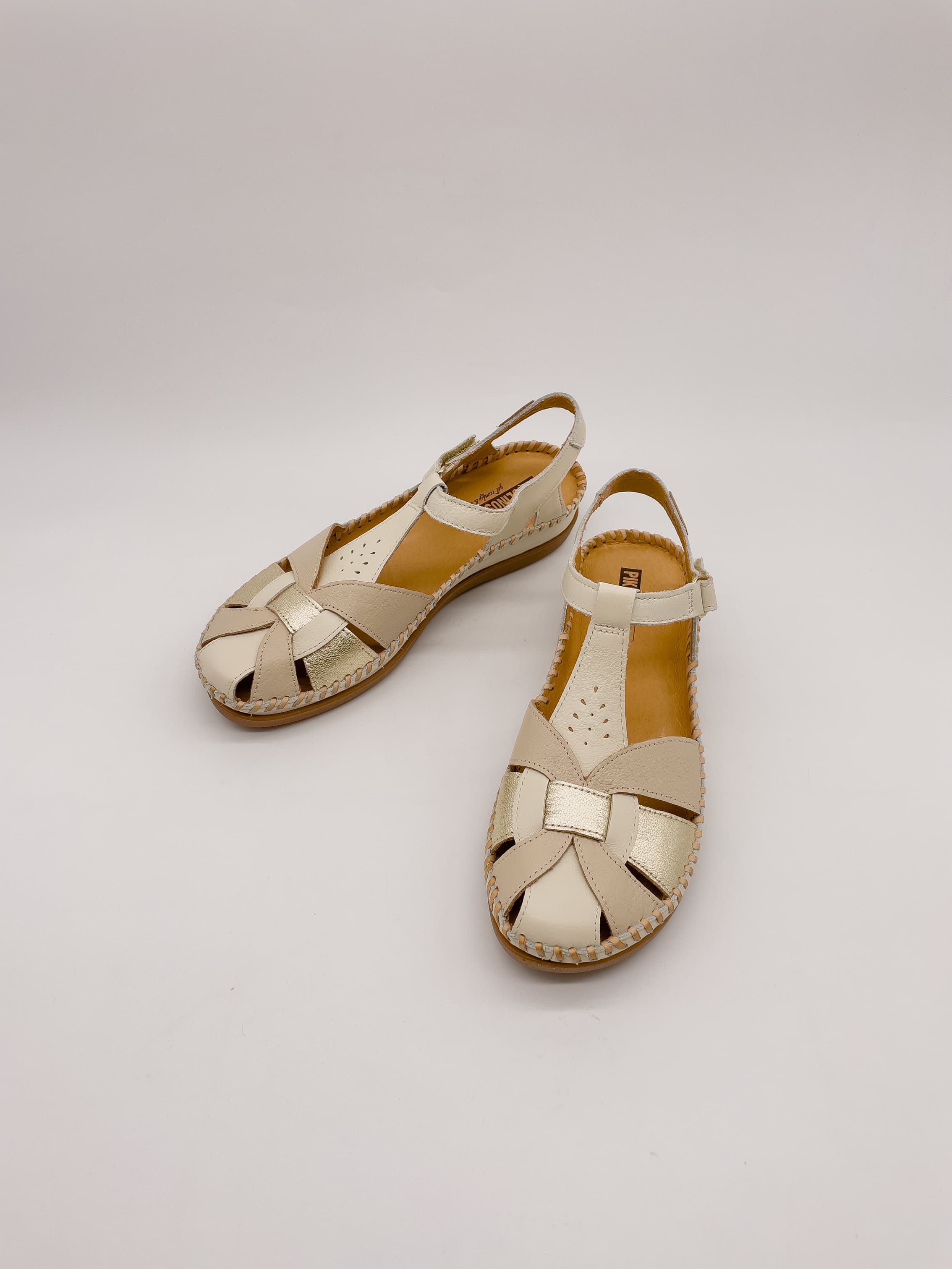 Сандалии жен. "Pikolinos" W8K-0847C1 (крем.,кожа)